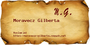 Moravecz Gilberta névjegykártya
